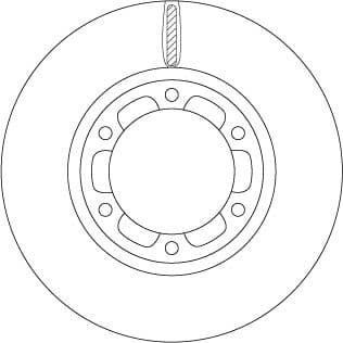 Brake Disc TRW SINGLE DF6640S - image 3