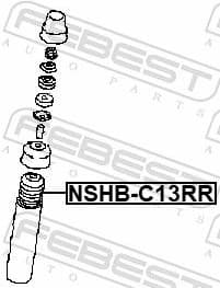 Protective Cap/Bellow, shock absorber NSHB-C13RR - image 2