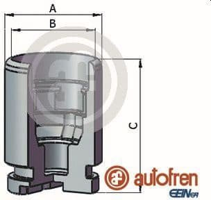 Piston, brake caliper D025637