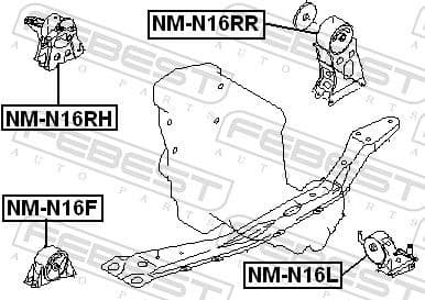 Mounting, engine NM-N16RH - image 2