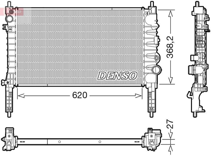 Radiator, engine cooling DRM20122