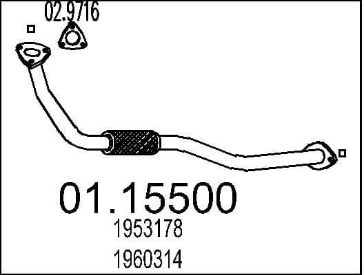 Exhaust Pipe 01.15500