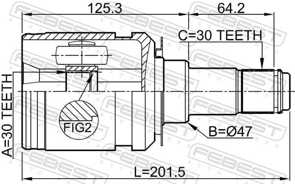 Joint Kit, drive shaft 0111-GRJ150 - image 2
