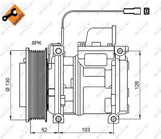 Compressor, air conditioning EASY FIT 32824