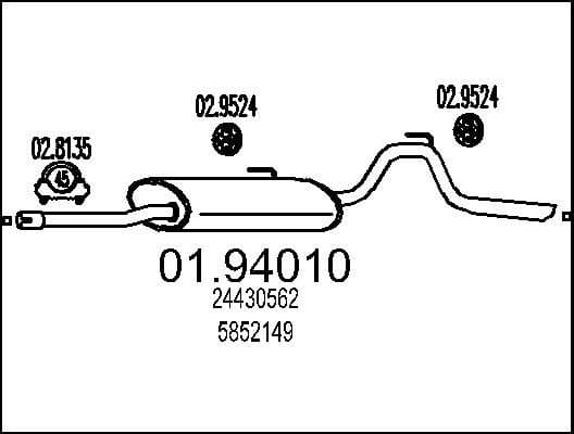 Rear Muffler 01.94010