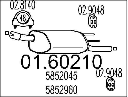 Rear Muffler 01.60210