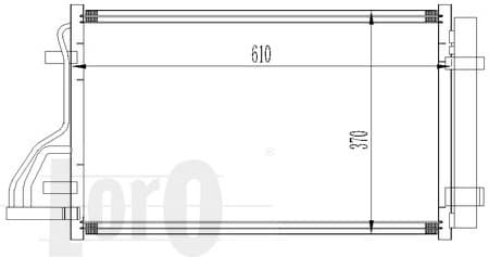 Condenser, air conditioning LORO 024-016-0005 - image 2