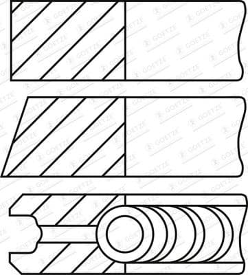 Piston Ring Set 08-432000-00 - image 2