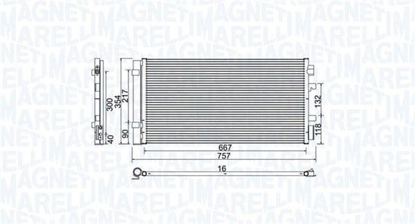 Condenser, air conditioning 350203762000