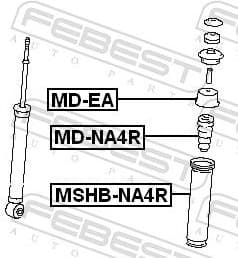 Rubber Buffer, suspension MD-NA4R - image 2