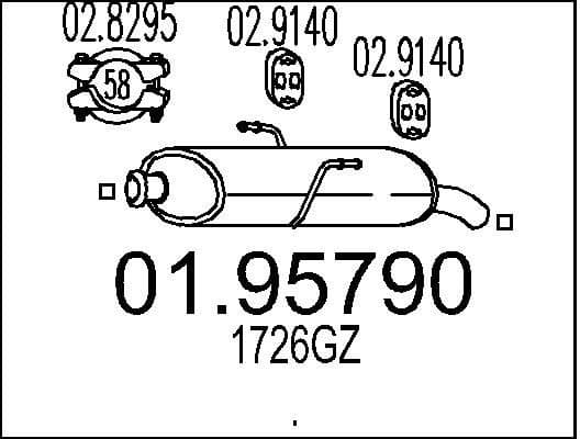 Rear Muffler 01.95790