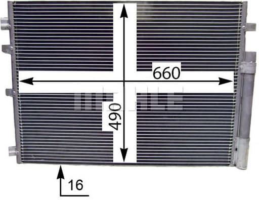 Condenser, air conditioning BEHR AC 773 000S - image 5