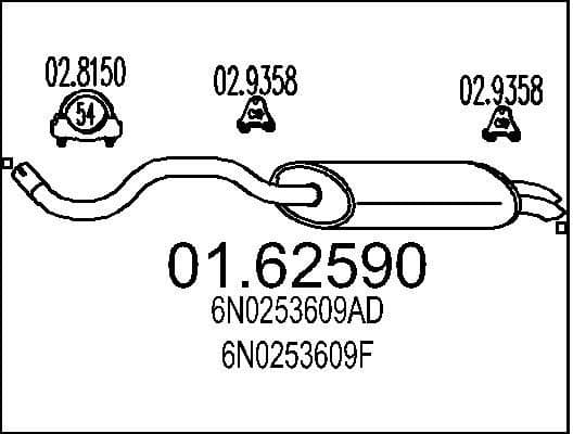 Rear Muffler 01.62590