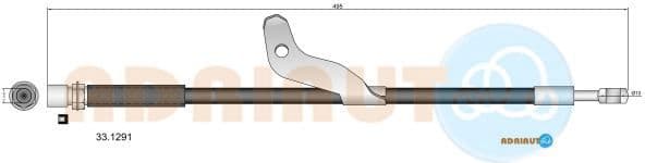 Brake hose front 33.1291