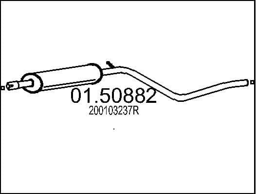 Centre Muffler 01.50882