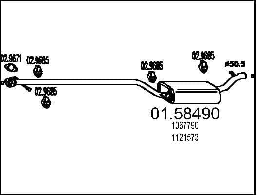 Centre Muffler 01.58490