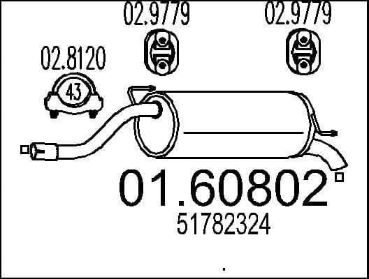 Rear Muffler 01.60802