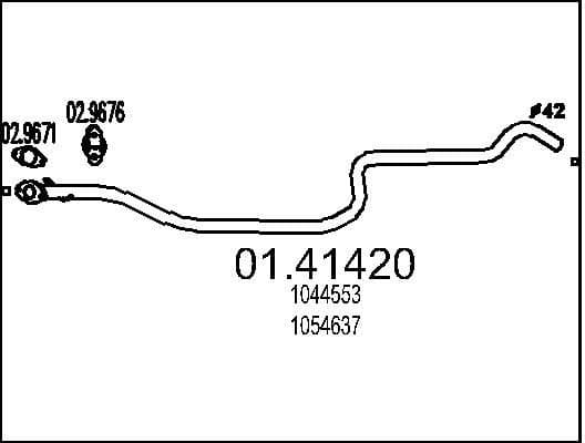 Exhaust Pipe 01.41420