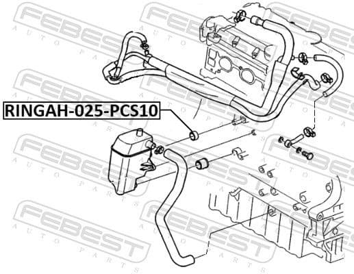 Gasket Set, EGR system RINGAH-025-PCS10 - image 2