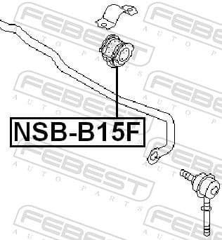 Mounting, stabiliser bar NSB-B15F - image 2