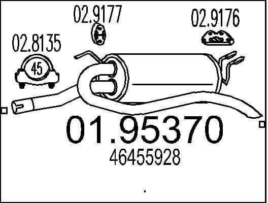 Rear Muffler 01.95370