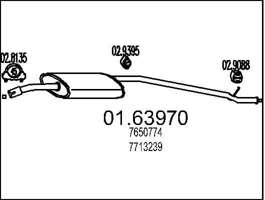 Rear Muffler 01.63970