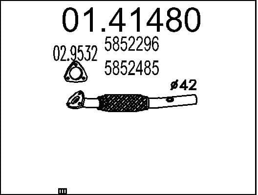 Exhaust Pipe 01.41480