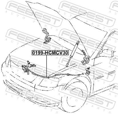 Bonnet Cable 0199-HCMCV30 - image 2