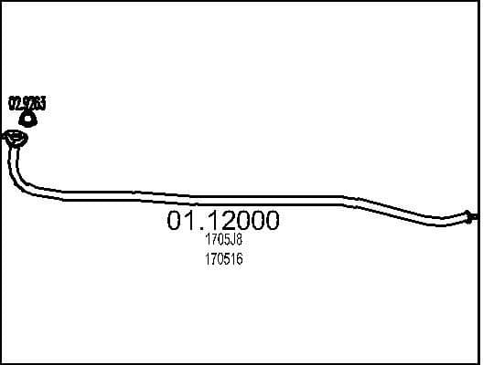 Exhaust Pipe 01.12000