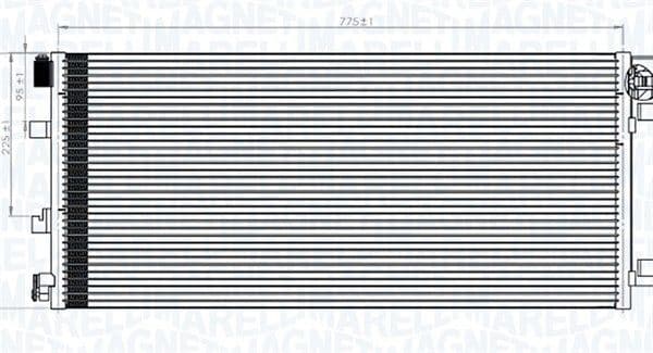 Condenser, air conditioning 350203787000