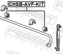 Repair Kit, stabiliser bush CHSB-AVF-KIT - image 2