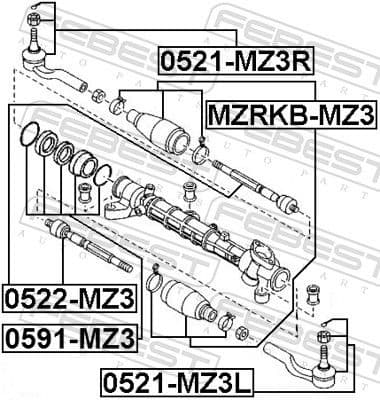 Inner Tie Rod 0522-MZ3