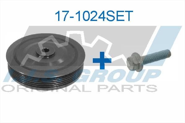Belt Pulley Set, crankshaft Technology & Quality, Made in Spain 17-1024SET