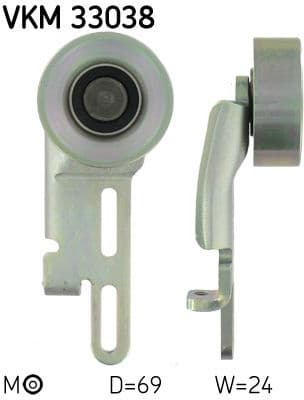 Belt Tensioner, V-ribbed belt VKM 33038 - image 2