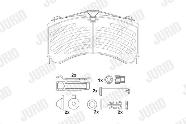 Brake Pad Set, disc brake 2924405390
