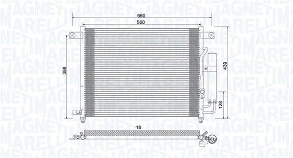 Condenser, air conditioning 350203943000