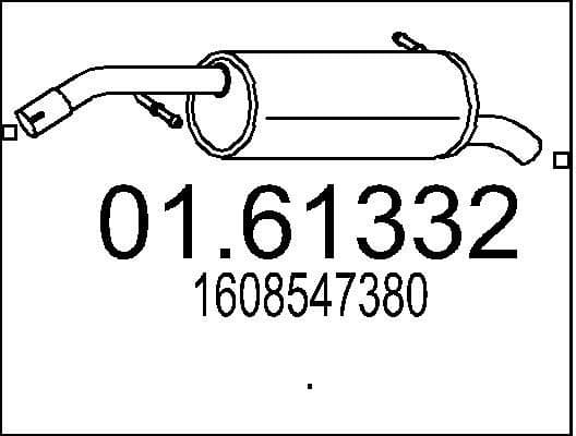 Rear Muffler 01.61332
