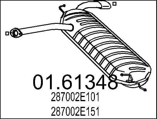 Rear Muffler 01.61348