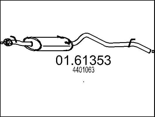 Rear Muffler 01.61353