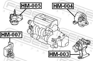 Mounting, automatic transmission HM-003 - image 2