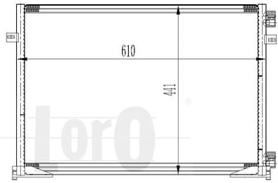Condenser, air conditioning LORO 037-016-0034 - image 2