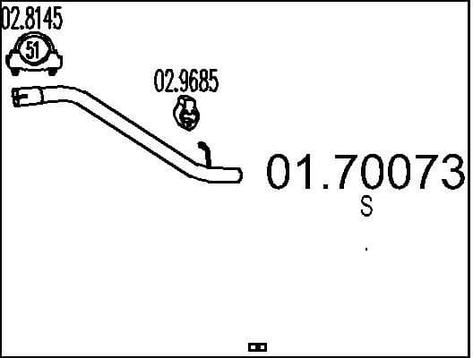 Exhaust Pipe 01.70073