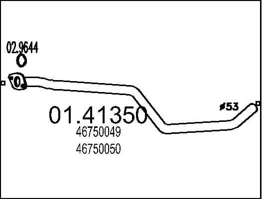 Exhaust Pipe 01.41350