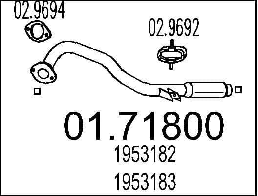 Exhaust Pipe 01.71800