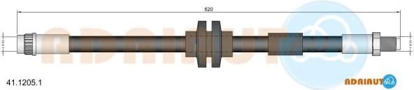 Brake hose rear 41.1205.1