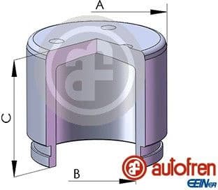 Piston, brake caliper D025801