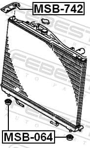 Mounting, radiator MSB-064 - image 2