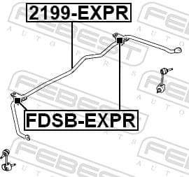 Mounting, stabiliser bar FDSB-EXPR - image 2