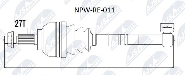 Drive Shaft NPW-RE-011
