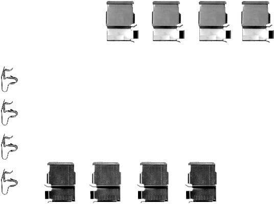 Accessory Kit, disc brake pad 82050200